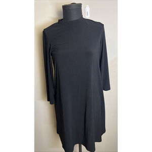 Annalee + Hope Black Shealth Swing Dress Mini Medium Little Black Dress Stretch
